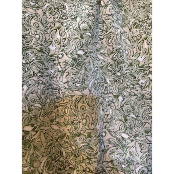 Vintage Positive Influence Size S Collared House Dress Gray Pleated Grannycore - Picture 11 of 15